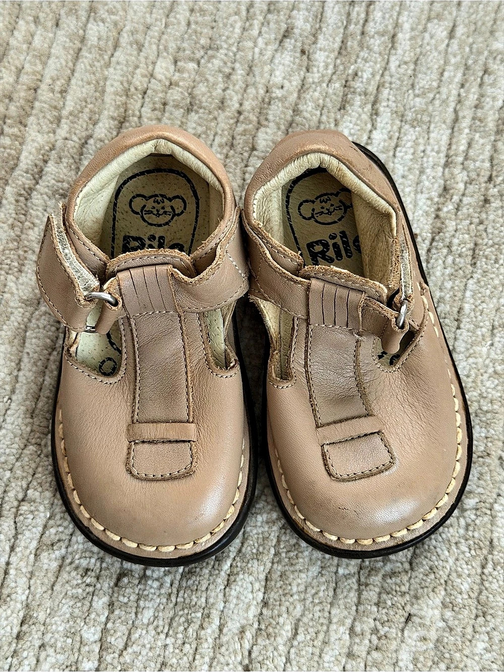 Rilo Baby 3C Brown Leather Dress Shoes Sz 5c